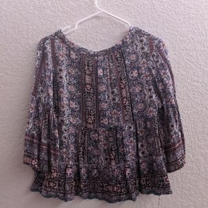 floral blouse